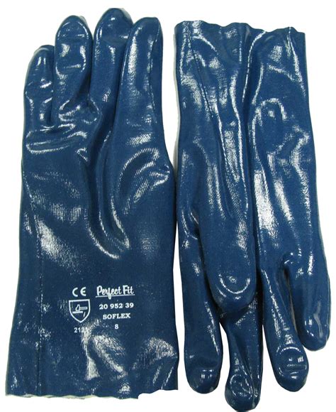 Fully Dipped Blue Nitrile Safety Gloves