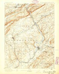 1893 Map Of Delaware Water Gap PA High Res Pastmaps