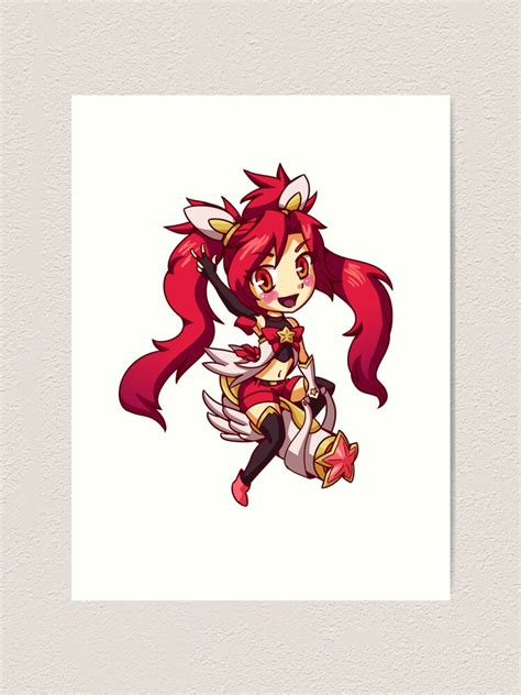 Star Guardian Jinx Chibi Art Print For Sale By Lankysandwich Redbubble