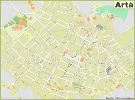 A Map Of Artà A Tourist And Itinerary Guide To Barcelona