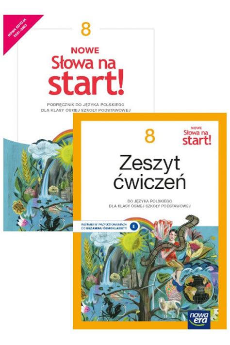 Nowe Słowa na start 8 Podręcznik i zeszyt ćwiczeń do języka polskiego