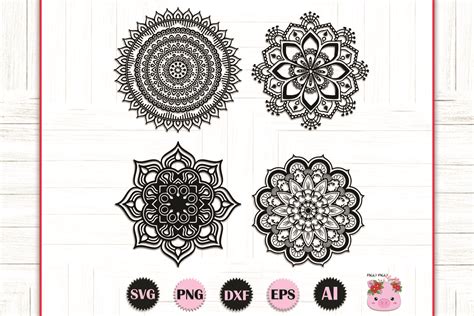 Mandala SVG Files for Cricut Mandala SVG Graphic by PiggyPiggyGraphics ...