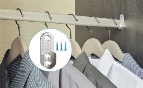 cyiou  pieces wardrobe rail bracket oval zinc alloy wardrobe hanging