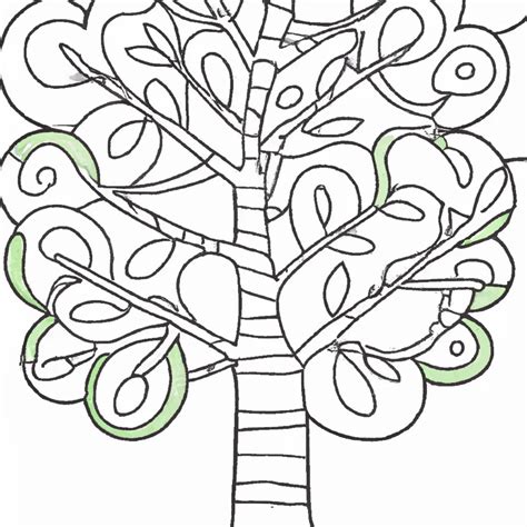 Desenho De Rvore Para Colorir D Vida Natureza Suas Cores