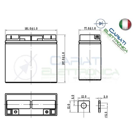 Batteria Ermetica Al Piombo Ricaricabile Mkc Mkc V Ah