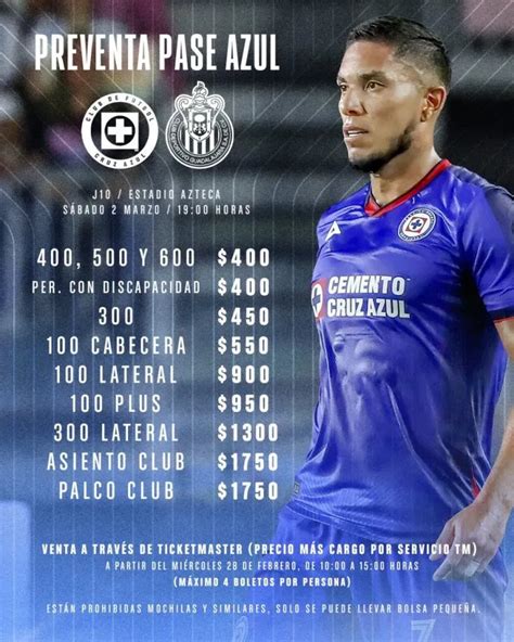 Boletos Cruz Azul Vs Chivas Cuándo Salen Ticketmaster Vamos Azul