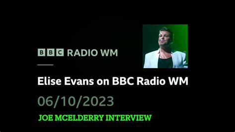 Joe Mcelderry Interview Bbc Radio Wm 06102023 Youtube