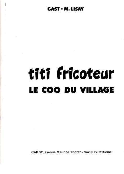 Titi Fricoteur Volume 2 Le Coq Du Village Bd Porno Harem Porn Comics French Bande Dessinee