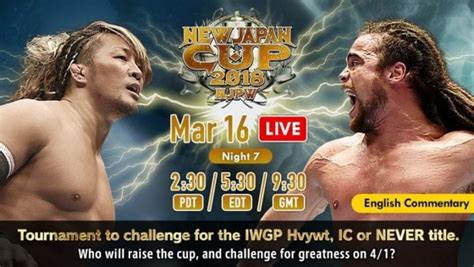 New Japan Cup Night Seven Results Tanahashi Vs Juice In Semi Finals