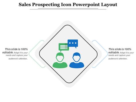 Sales Prospecting Icon Powerpoint Layout Powerpoint Presentation