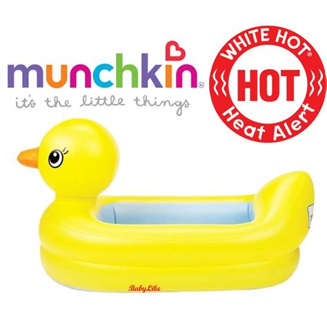 Original Munchkin White Hot Inflatable Safety Duck Bath Tub Shopee