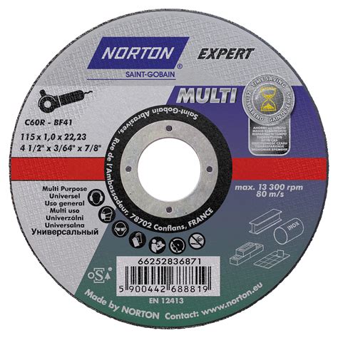 DISCO ABRASIVO NORTON EXPERT Ø115 mm SPESSORE 1 mm PIETRA CERAMICA