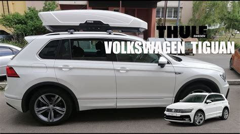 Roof Rack Bars With Railing Thule Wingbar Edge For Volkswagen Tiguan Vs