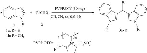 Polyvinylpolypyrrolidone Supported Triflic Acid Pvppotf As A New