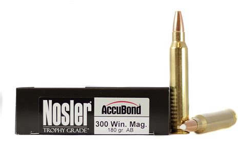 Nosler Trophy Grade 300 Winchester Magnum 180 Gr Accubond Box Of 20