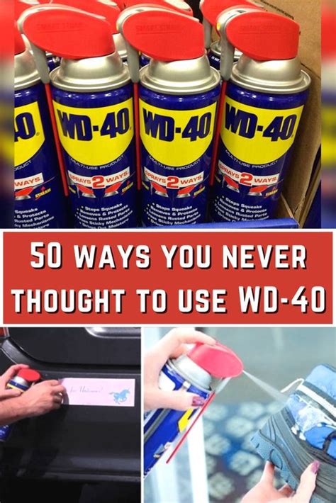 50 Ways You Never Thought To Use Wd 40 Wd 40 Homemade Cleaning Solutions Wd 40 Uses