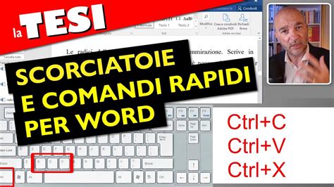 SCORCIATOIE E COMANDI RAPIDI Per WORD Semplificare La Stesura Della