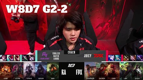 Fpx Vs Ra Game Week Day Lpl Spring Funplus Phoenix Vs