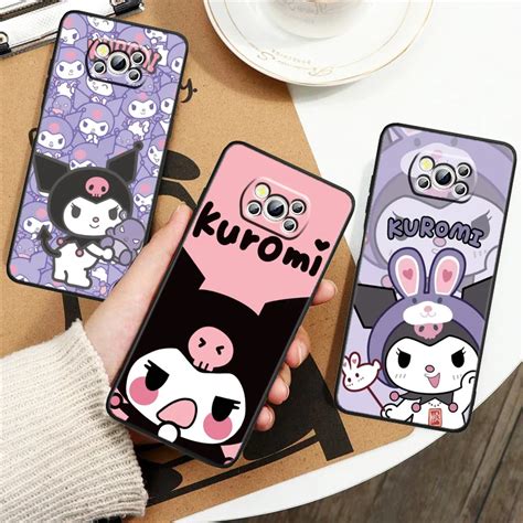 Cartoon Cute Kuromi Phone Case For Xiaomi Mi Poco X5 X4 X3 M5 M5s M4 M3 