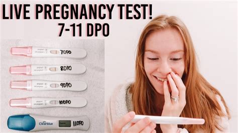 Live Pregnancy Test Finding Out Im Pregnant Dpo Line