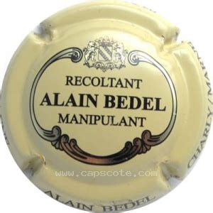 Capsule De Champagne Bedel Alain S Rie Nom Horizontal R Coltant