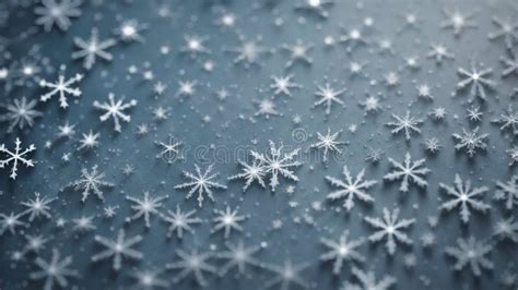 Background of Frost and Snowflakes in a Landscape Orientation Stock ...