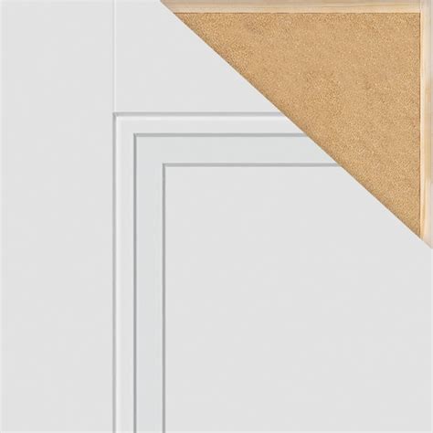 Masonite Livingston 24 In X 80 In Seamist 3 Panel Square Solid Core Prefinished Molded Composite