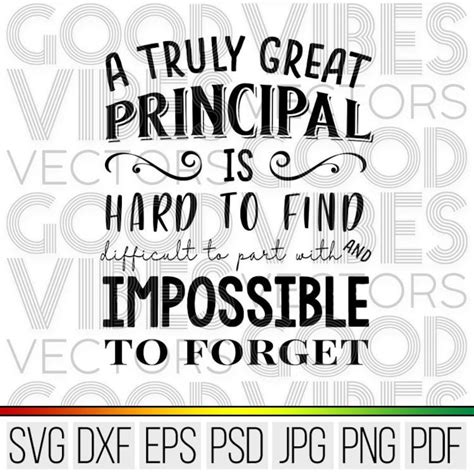 A Truly Great Principal Svg Cut File For Cricut And For Etsy