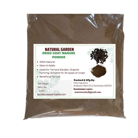 Organic Dried Goat Dung Powder Manure Fertilizers For Plants Home