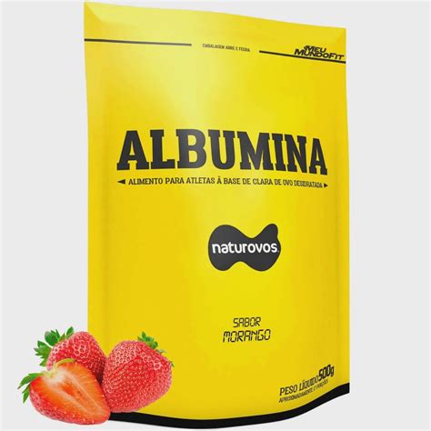 Albumina Naturovos Morango G Submarino