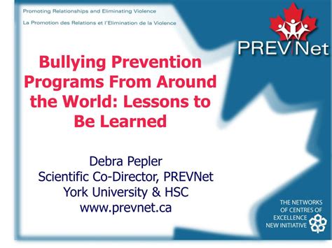 PPT - Bullying Prevention Programs From Around the World: Lessons to Be ...