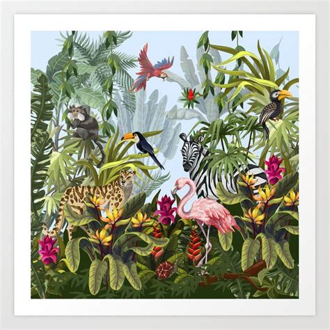 Art Prints Printed Wall Decor Society Nel Arte Tropicale