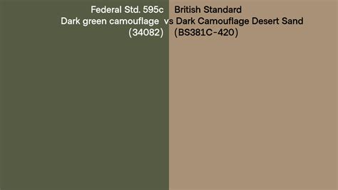 Federal Std 595c Dark Green Camouflage 34082 Vs British Standard