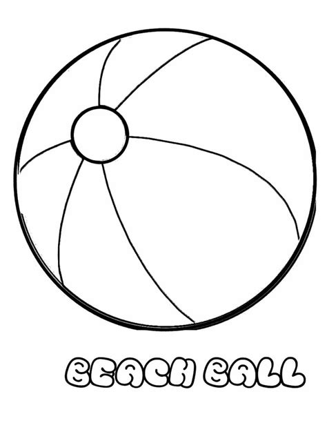 Beach Ball Coloring Pages Free Printable Coloring Pages For Kids