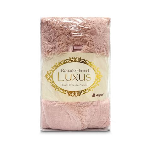 Loja Vivaldi Cama Mesa e Banho Direto de FábricaRoupao Feminino Flannel Luxus Nude
