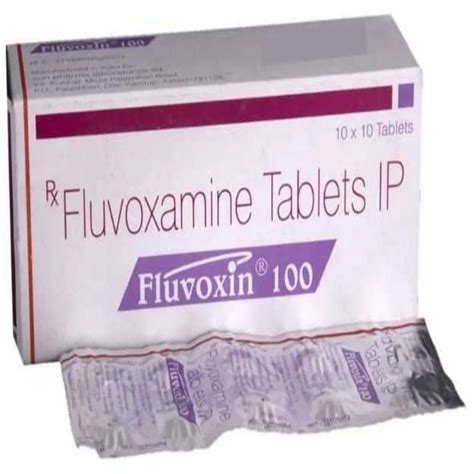 Fluvoxamine Fluvoxin 100 Mg Tablet Prescription Treatment Anti