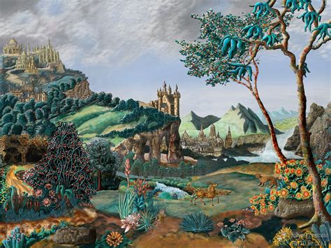 Surreal Baroque Landscape By Johan Framhout Contemporary Landscape