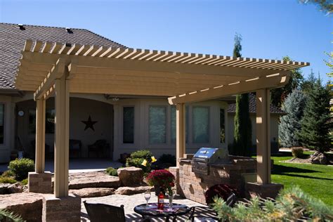 Freestanding Pergola Mid Century Patio Boise Von ShadeWorks