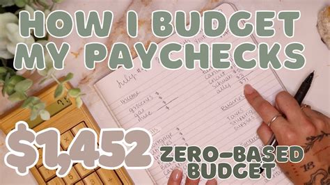 How I Budget My Paychecks Zero Based Budget With Me Year