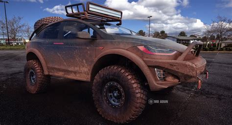 Tesla Model X Off Roader Looks Dakar Ready