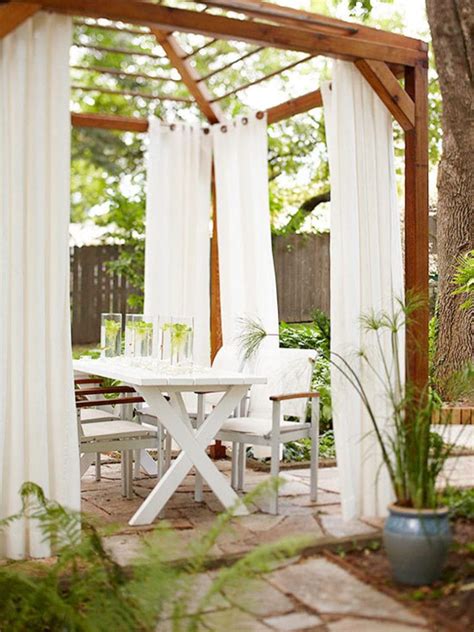 Pergola Decorating Ideas With Fabric | Shelly Lighting