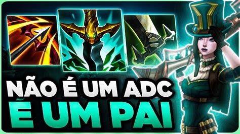 A Melhor Build Anti Peel Da Caitlyn Mono Caitlyn Gameplay Youtube