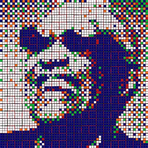 Rubik S Cube Ray Charles Portraits Stuff