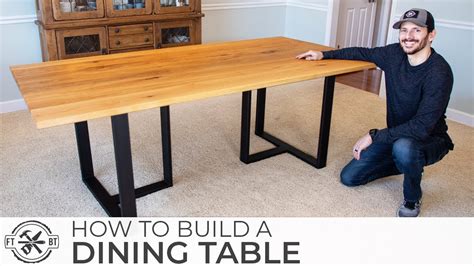 How To Build A Modern Dining Table Diy Woodworking And Welding Youtube