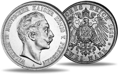 Königreich Preußen 2 Mark 1912 Kaiser Wilhelm II Jaeger 21