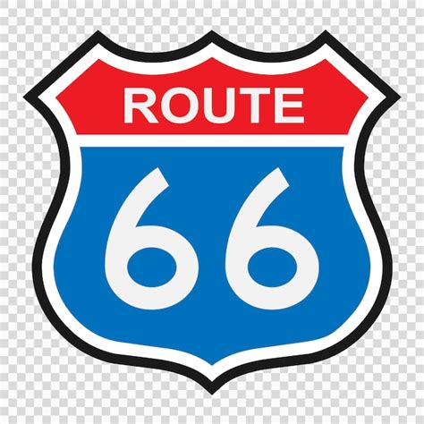 Premium Vector | Us route 66 sign, shield sign with route number