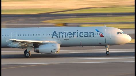 American Airlines Airbus A321 232 [n582uw] Takeoff From Pdx Youtube