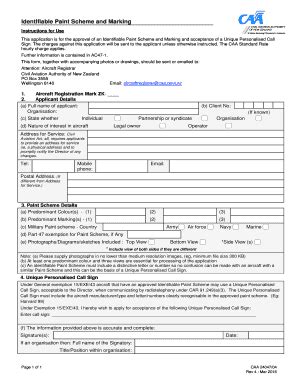 Fillable Online CAA Form 24047 04 CAA Form 24047 04 Fax Email Print