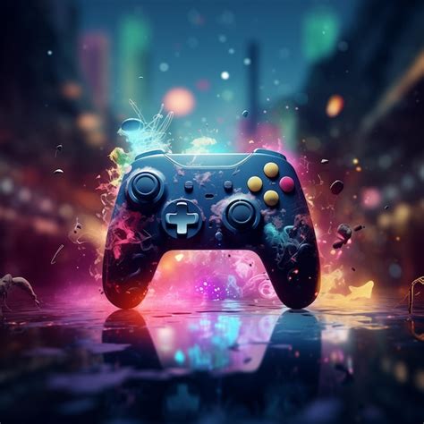 Premium Ai Image Creative Artistic Gamer Background Wallpaper Gaming Art