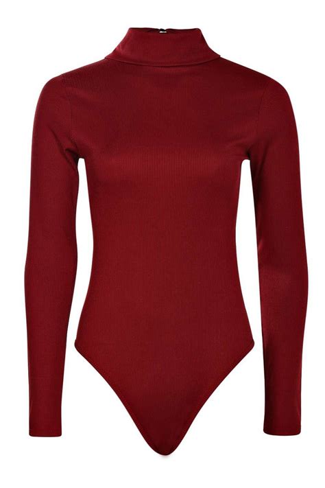 Basic Turtle Neck Rib Long Sleeve Bodysuit Boohoo Uk Ropa Ropa